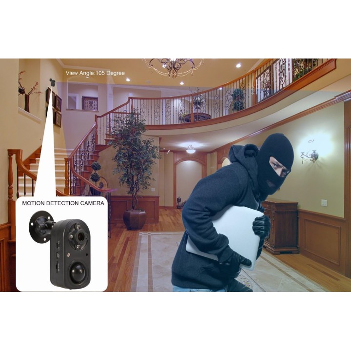 EOQO 1080P Battery-Powered Security Camera | PIR Motion Detection, Color Night Vision, Solar Powered