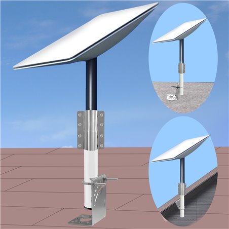 Starlink Mount, Compatible with V2 Rectangular Dish, Stainless Steel Heavy Duty Pivot Starlink Mounting Kits