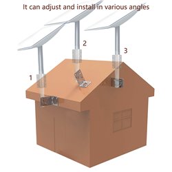 Starlink Mount, Compatible with V2 Rectangular Dish, Stainless Steel Heavy Duty Pivot Starlink Mounting Kits