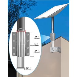 Starlink Mount, Compatible with V2 Rectangular Dish, Stainless Steel Heavy Duty Pivot Starlink Mounting Kits