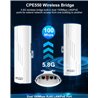 5.8GHz Outdoor Wireless Bridge Point to Point Access CPE Network 100Mbps 1.8ML Long Range Outdoor WiFi Extender