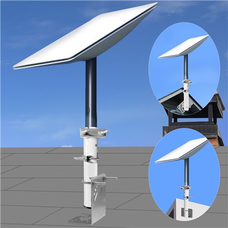 Starlink Mount - Adjustable Starlink Internet Kit Satellite Mounting Kit for Roof or Wall or Eave Installation