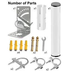 Starlink Mount - Adjustable Starlink Internet Kit Satellite Mounting Kit for Roof or Wall or Eave Installation