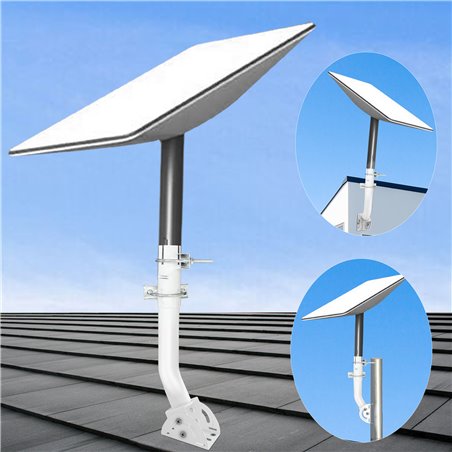 Starlink Mount Satellite Antenna J Pole Mounting Compatible with V2 Rectangular Dish,  Pole or Wall or  Installation