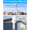 Starlink Mount Satellite Antenna J Pole Mounting Compatible with V2 Rectangular Dish,  Pole or Wall or  Installation