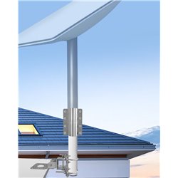 Starlink Mount, Stainless Steel Adjustable Heavy Duty Pivot Starlink Mounting install ,Compatible with V2 Rectangular