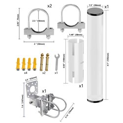 Starlink Mounting Kit Adjustable Starlink Internet Kit Satellite Mounting Kit for Roof or Wall or Eave Installation