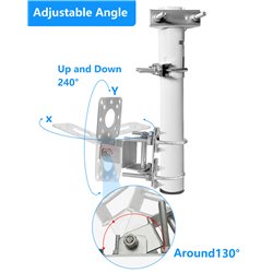 Starlink Mounting Kit Adjustable Starlink Internet Kit Satellite Mounting Kit for Roof or Wall or Eave Installation