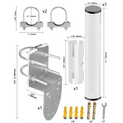 Starlink Mounting Kit Satellite Mounting Kit for Roof or Wall or Eave Installation,  Adjustable Starlink Internet Compatible