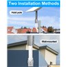 Starlink Mount - Starlink Satellite Antenna J Pole Mounting  Kit for Pole or Wall or Roof Installation,