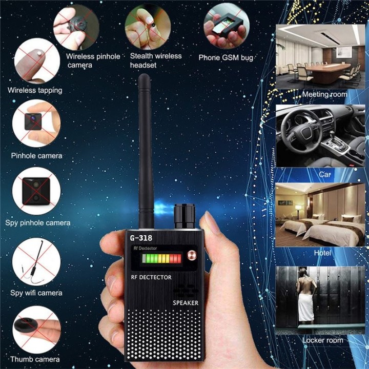 G318 Anti-Spying Detector | Detect Hidden Cameras, GPS Trackers, RF Signals & Eavesdropping Devices