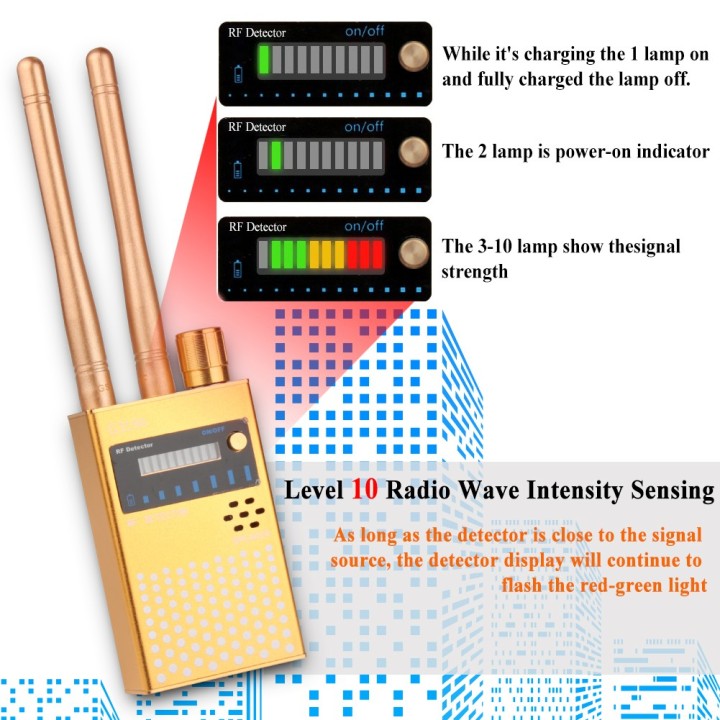 G319A Wireless Detection Device – Detect Cameras, GPS Trackers, and Bugs | High-Sensitivity Spy Device