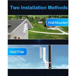 Antenna Mount,Universal Wireless Bridge Bracket , Adjustable Pole & Wall Mounting   Bridge Optimization(2 Pack)