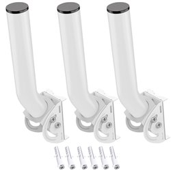 Wireless Bridge Bracket Mount, Pole and Wall-Mounted Mount for Outdoor Point to,J Pole Antenna Mounting Pole Bracket(3-Pack)