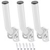 Wireless Bridge Bracket Mount, Pole and Wall-Mounted Mount for Outdoor Point to,J Pole Antenna Mounting Pole Bracket(3-Pack)