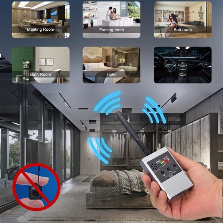 G368W Anti Spy Detector – Hidden Camera, GPS Tracker, RF Signal, Listening Device & Radiation Scanner for Privacy Protection