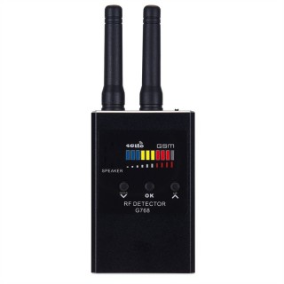 G768 Anti Spy Detector – Hidden Camera, GPS Tracker, RF Signal, Listening Device & Radiation Detection Scanner