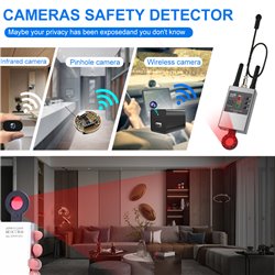 Hidden camera detector,radiation  GPS detector, RF signal scanner, suitable for GPS tracker and monitoring device detectior