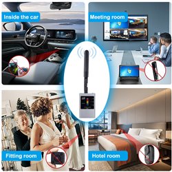 Hidden camera detector, GPS detector, RF signal scanner, listener, suitable for GPS tracker and monitoring device detection