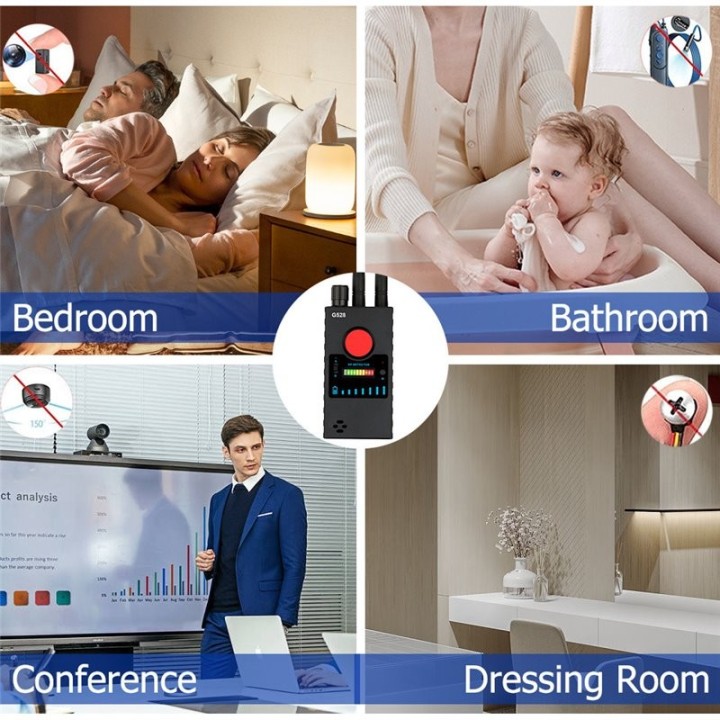 Multi-Function Hidden Camera & Spy Detector | GPS Tracker, RF Signal Scanner, Infrared Lens & Magnetic Field Detection
