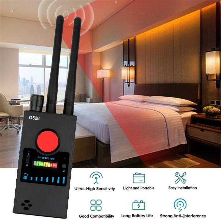 Multi-Function Hidden Camera & Spy Detector | GPS Tracker, RF Signal Scanner, Infrared Lens & Magnetic Field Detection