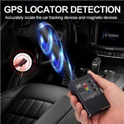 Hidden listener detector, anti espionage radiation detector, suitable for GPS tracker and monitoring device detection