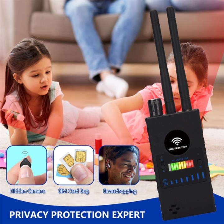 Multi-functional Anti-Spy Detector – Hidden Camera, GPS Tracker, RF Signal Scanner, WiFi Detection