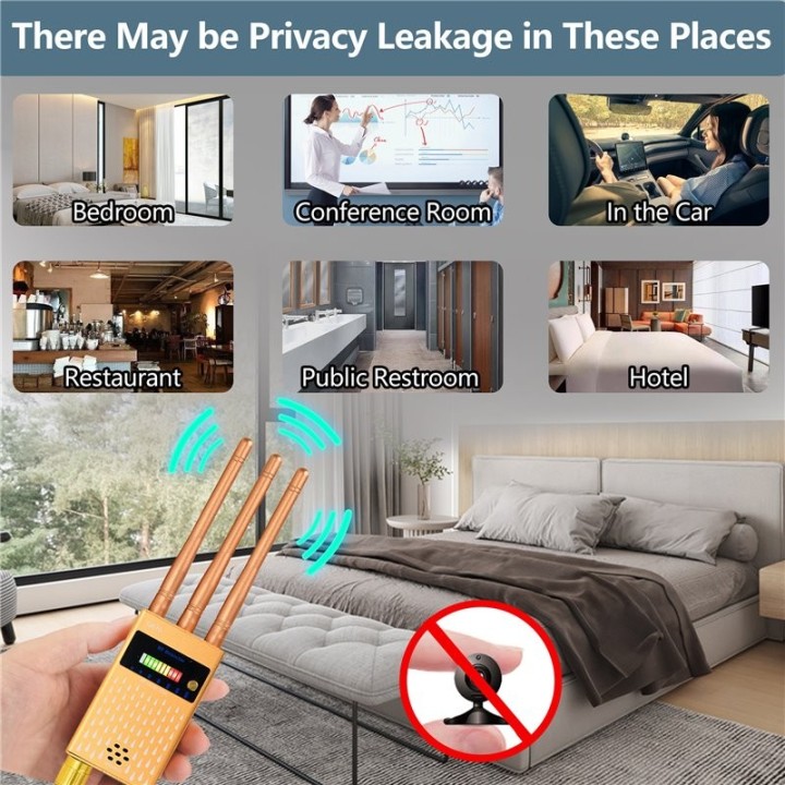 G619 Anti-Spy & Listener Detector | Hidden Camera, GPS, RF Signal Scanner | Radiation Detection