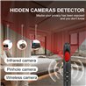 Portable camera detector,infrared and hearing device detector, level 6 sensitivity,  suitable for home office travel cars