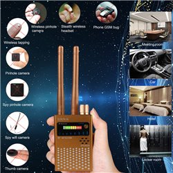 Hidden camera detector, anti espionage listener detector, RF signal scanner, WIFI camera detector,for GPS tracker detection