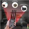 RF Detector,Upgraded Wireless Detector Detect RF Radio Frequency GPS Tracker and GSM Audio Bug with Three High Gain Antennas