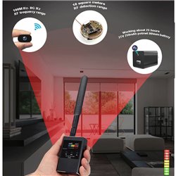 Anti spy detector, WIFI GPS detector,  radiation detector, suitable for RF signal scanner and monitoring equipment detection