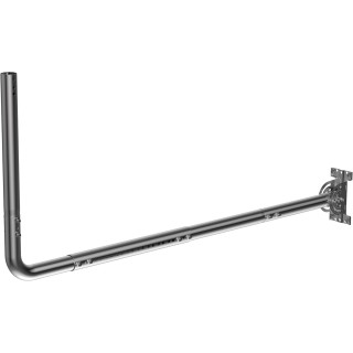 Adjustable Antenna Mount for Long Wall & Eaves - Heavy Duty with 90° Elbows, Extension Pipes for Outdoor TV Antennas & Starlink