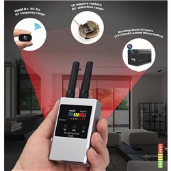 Hidden Camera Detector Signal Scanner Listener Detector Radiation Detector for GPS Detection and Listening Device Detection