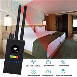 Anti spy detector hidden camera detector RF signal scanner, suitable for monitoring device detection and RF signal scanning