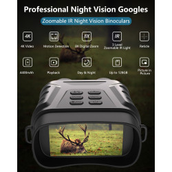 Night Vision Goggles, 4K Infrared Night Vision Binoculars Gifts for Ad