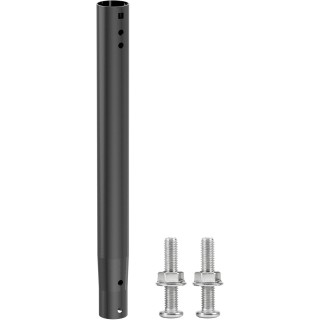 14" Antenna Pole Mount Extension Tube, Iron Bracket Rod with Dual-End Connectors for EOQO, Adjustable Length