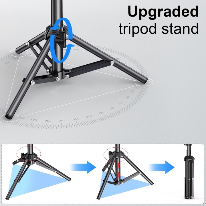 Portable Starlink Mini Tripod Mount with 3-Level Height Adjustment & 360° Tilt, Ideal for RV & Camping Travel