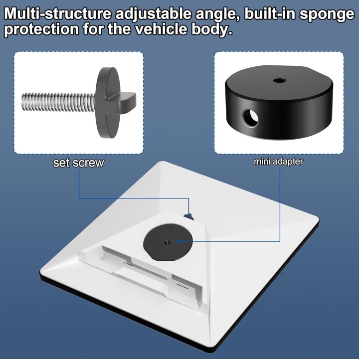 Starlink Mini Tripod Adapter - Aluminum Alloy Mounting Adapter with 1/4" to 3/8" Nut Converter for Tripods and Brackets