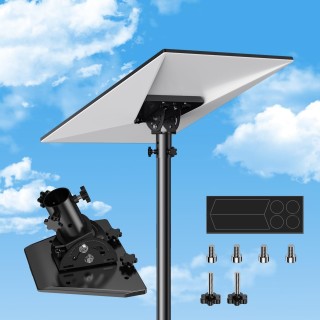 Starlink Gen 3 Pipe Adapter – Adjustable Stainless Steel Mounting Kit for Gen 3 Dish,160° Tilt, Compatible with Starlink V3 Dish