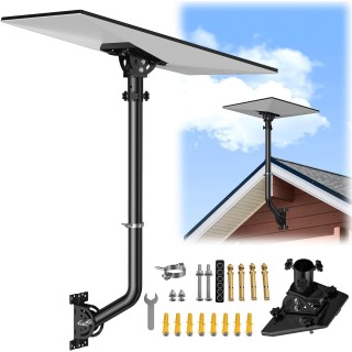 Starlink Gen 3 Mount – 160° Adjustable Pole Mount with Stainless Steel Bracket, 24" Wall Mount for Gen 3 Satellite Dish