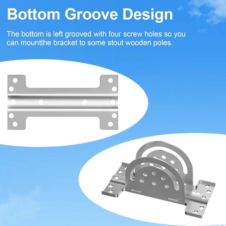 Starlink Gen 3 Pivot Roof Mount – 160° Adjustable Tilt & 360° Rotation Pipe Adapter for V3 Satellite Dish