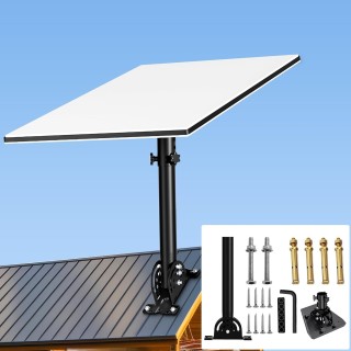 Starlink Gen 3 Mount – 360° Rotation Adjustable, Heavy Duty Stainless Roof Mount, Starlink Mounting Kit for Gen 3 Dish (Black)