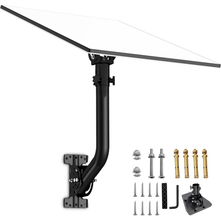 Starlink Gen 3 Mount – 360° Adjustable Pole Mount with Duct Adapter, Waterproof & Easy Install for Gen3(V3) Antennas