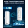 Gigabit Point to Point Wireless Bridge,5.8G 1000Mbps 1Gbps WiFi Outdoor CPE 16dBi Antenna,3KM Outdoor WiFi Access Point Extender