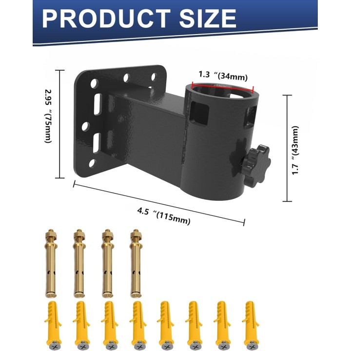 Starlink Gen 2 Wall Mount, Stable & Secure Short Wall Mounting Kit, Compatible with Gen 2 Standard & High-Performance Dishes