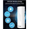 Gigabit Point to Point Wireless Bridge,5.8G 1000Mbps 1Gbps WiFi Outdoor CPE 16dBi Antenna,3KM Outdoor WiFi Access Point Extender