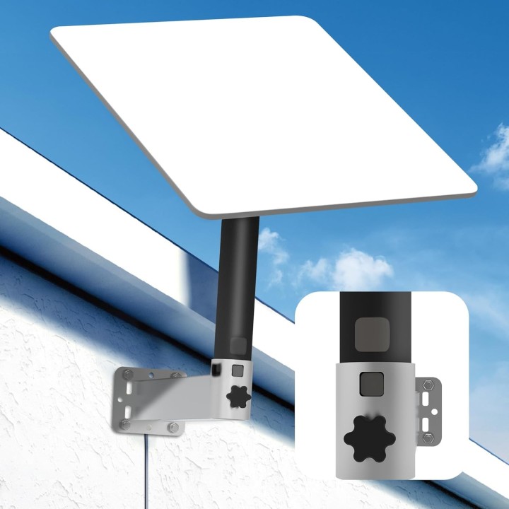 Starlink Gen 2 Long Wall Mount Kit with Hole Adapter – Adjustable Pole Mount for Gen 2 & Gen 3 Dishes