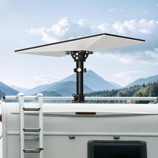 Starlink Gen 3 RV Mount, 160° Adjustable Pipe Adapter for Pole/Roof (Fits 0.9-1.1" Poles), Mount for RV Ladder, SUV, Yacht