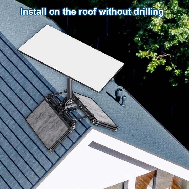 Starlink Gen 3 Roof Ridge Mount with Adjustable Tilt & 8-Piece Bricks Kit for Gen 3 Standard & Enterprise Dishes